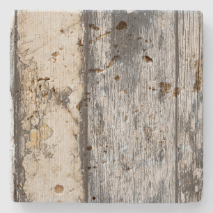 Dessous-de-verre En Pierre Dessous de verre Travertine en bois bicolore