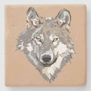 Dessous-de-verre En Pierre Dessous de verre Wolf Stone