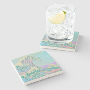 Dessous-de-verre En Pierre Dessus de verre en marbre Grande Vague