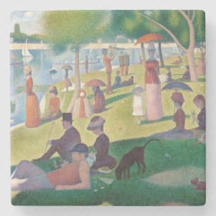 Dessous-de-verre En Pierre Dimanche sur La Grande Jatte Seurat Peinture