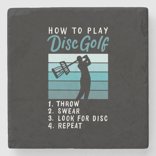 Dessous-de-verre En Pierre Disc Golf (Devant)