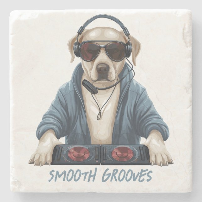 Dessous-de-verre En Pierre DJ Doggo (Devant)