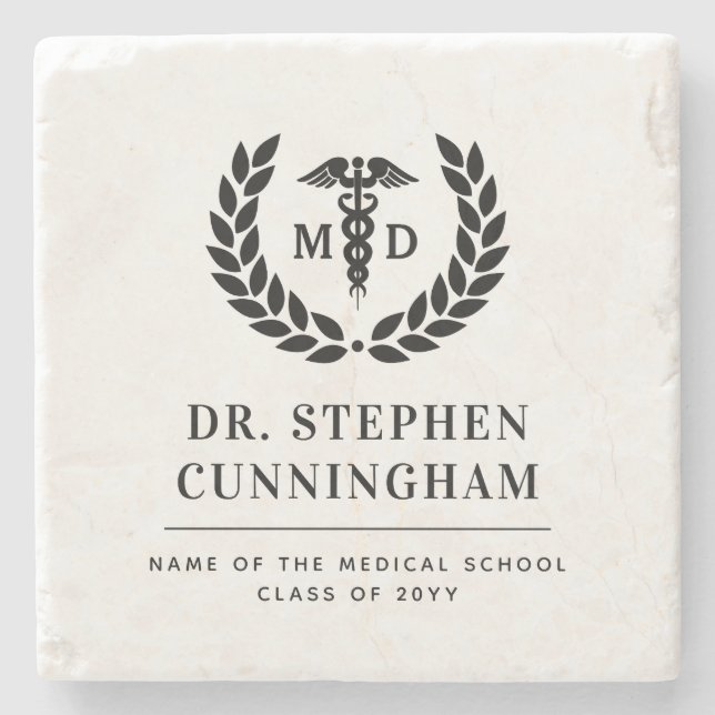 Dessous-de-verre En Pierre Docteur en médecine moderne Docteur en médecine Me (Devant)