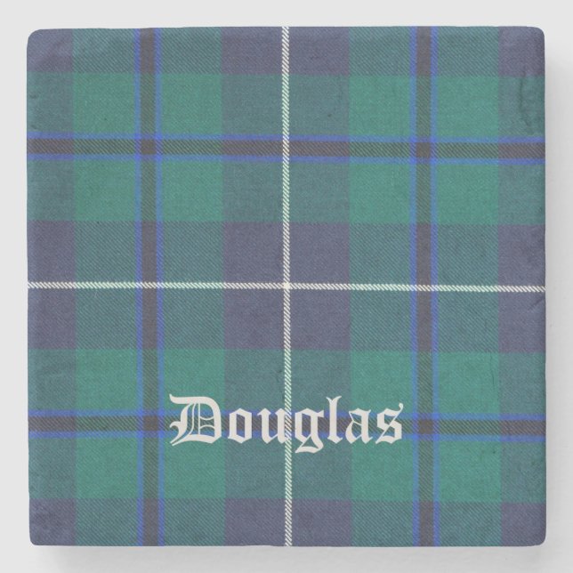 Dessous-de-verre En Pierre Douglas, Douglas Scottish Tartan, Douglas Clan, (Devant)