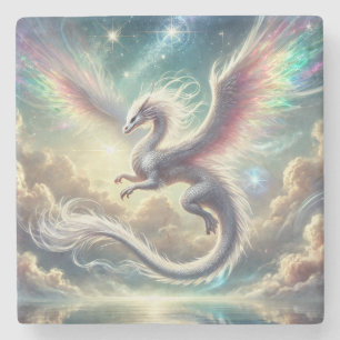 Dessous-de-verre En Pierre Dragon blanc