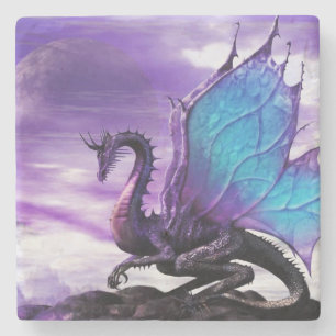 Dessous-de-verre En Pierre Dragon violet