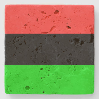 Dessous-de-verre En Pierre Drapeau afro-américain
