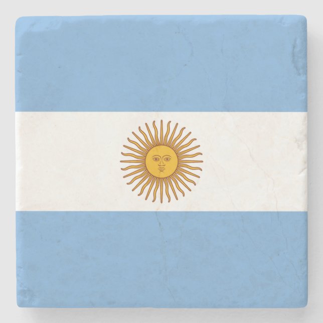Dessous-de-verre En Pierre Drapeau Argentine (Devant)
