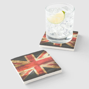 Dessous-de-verre En Pierre Drapeau britannique classique