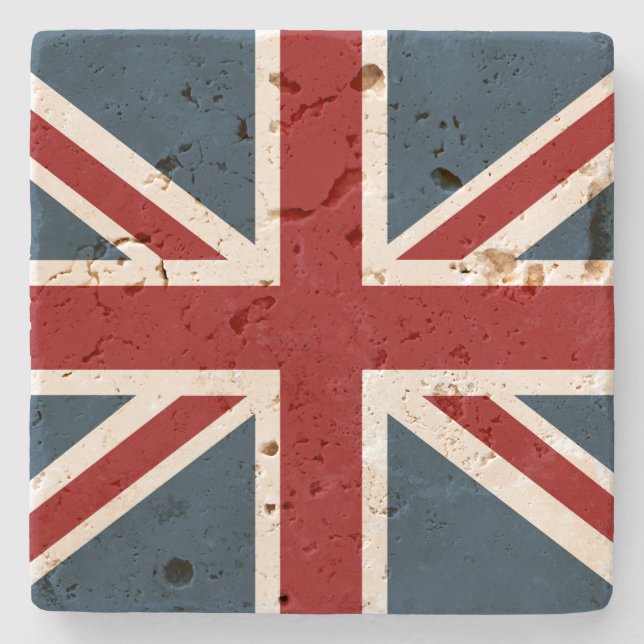 Dessous-de-verre En Pierre Drapeau classique d'Union Jack (Devant)