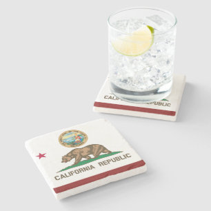 Dessous-de-verre En Pierre Drapeau de Californie