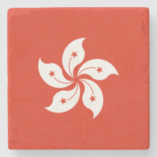 Dessous-de-verre En Pierre Drapeau de Hong Kong