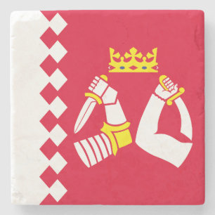 Dessous-de-verre En Pierre Drapeau de Karelia Nord