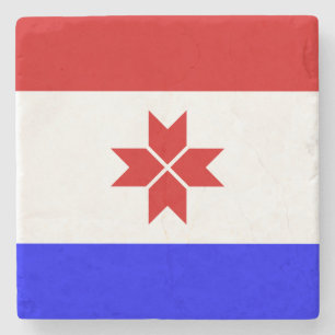 Dessous-de-verre En Pierre Drapeau de la Mordovie