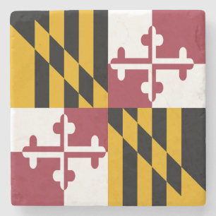 Dessous-de-verre En Pierre Drapeau de l'État du Maryland