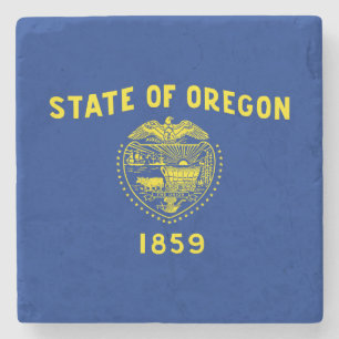 Dessous-de-verre En Pierre Drapeau de l'Oregon