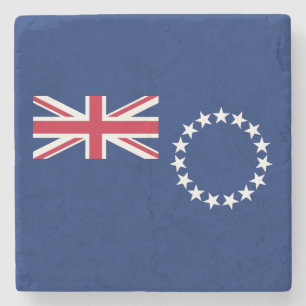 Dessous-de-verre En Pierre Drapeau des Îles Cook