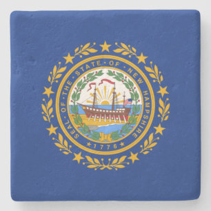 Dessous-de-verre En Pierre Drapeau d'Etat du New Hampshire