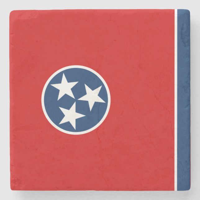 Dessous-de-verre En Pierre Drapeau d'État du Tennessee (Devant)