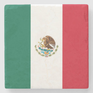 Dessous-de-verre En Pierre Drapeau du Mexique (Mexique)