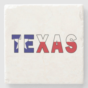 Dessous-de-verre En Pierre Drapeau du Texas