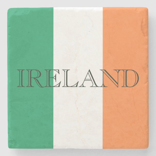 Dessous-de-verre En Pierre Drapeau irlandais coton irlandais (Devant)