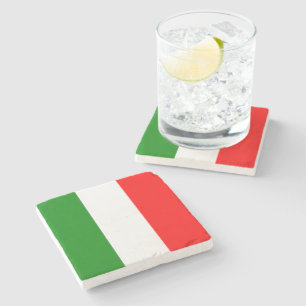 Dessous-de-verre En Pierre Drapeau italien d'Italie bandiera d'Italia Tricolo