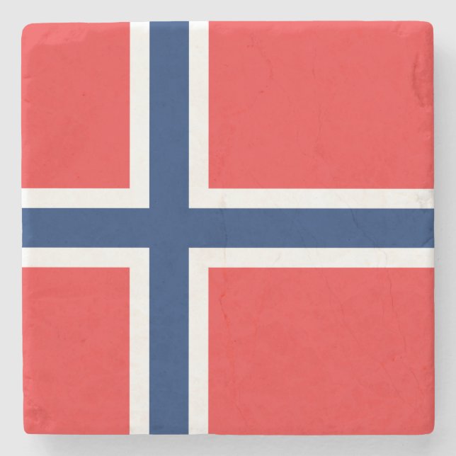 Dessous-de-verre En Pierre Drapeau norvégien (Norvège) (Devant)