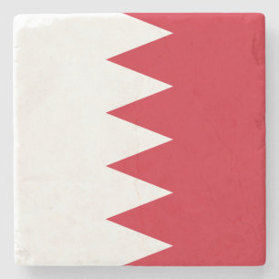 Dessous-de-verre En Pierre Drapeau patriotique de Bahreïn Dessous de verre en
