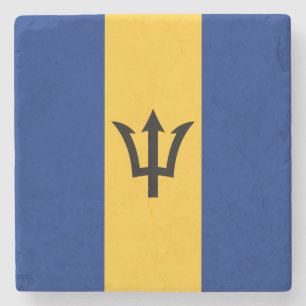 Dessous-de-verre En Pierre Drapeau patriotique de la Barbade