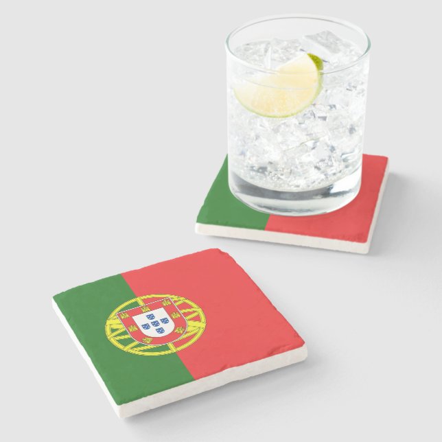 Dessous-de-verre En Pierre Drapeau portugais (Côté)