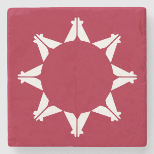 Dessous-de-verre En Pierre Drapeau sioux Oglala Lakota