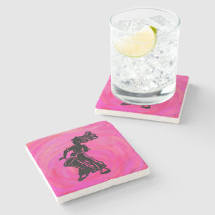 Dessous-de-verre En Pierre Drum Boogie Nights New York Hot Pink