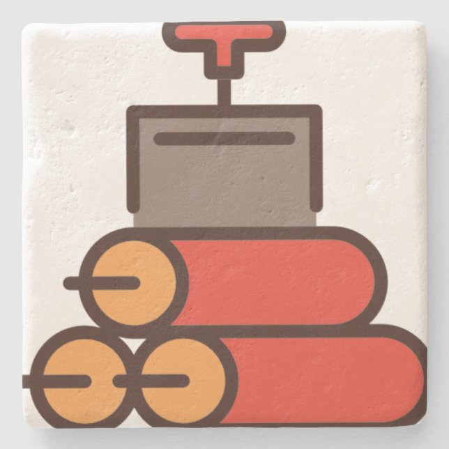 Dessous-de-verre En Pierre dynamique (Devant)