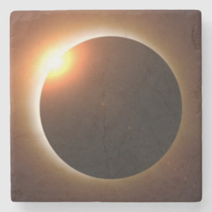 Dessous-de-verre En Pierre Éclipse solaire totale