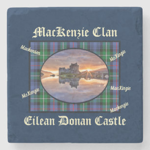 Dessous-de-verre En Pierre Écosse MacKenzie Clan Eilean Donan Castle