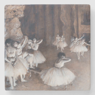 Dessous-de-verre En Pierre Edgar Degas - Répétition de ballet sur scène