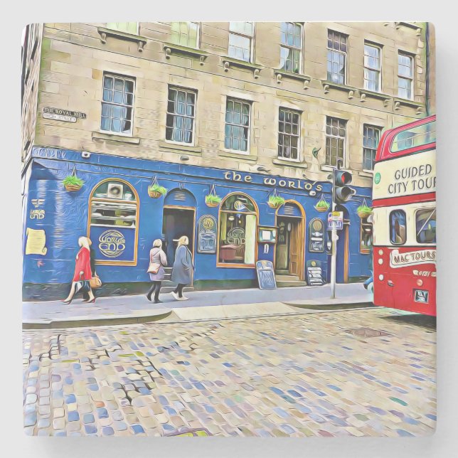 Dessous-de-verre En Pierre Édimbourg, Écosse (Devant)