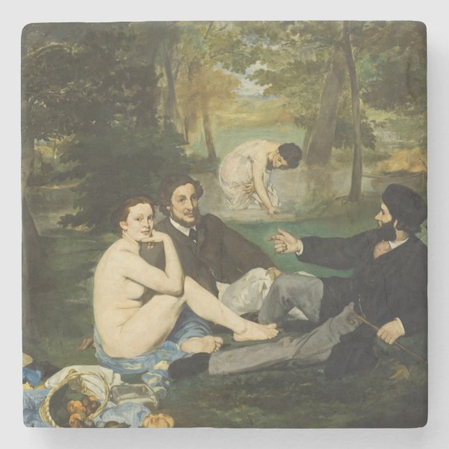 Dessous-de-verre En Pierre Edouard Manet - Déjeuner Sur L'Herbe (Devant)