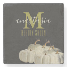 Elégant Automne Noir Blanc Citrouille Salon de bea