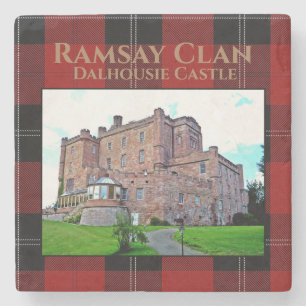 Dessous-de-verre En Pierre Elégant écossais Ramsay Clan Castle Tartan