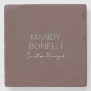 Dessous-de-verre En Pierre Élégant professionnel minimaliste moderne ajouter 