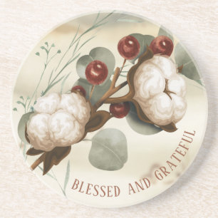 Dessous de verre en pierre élégante Plante à poupé