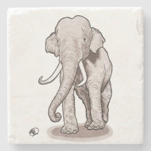 Dessous-de-verre En Pierre Éléphant de liberté