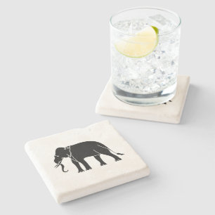 Dessous-de-verre En Pierre Éléphant de Siamese
