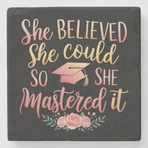 Dessous-de-verre En Pierre Elle Croyait Qu'Elle Pouvait Le Masquer