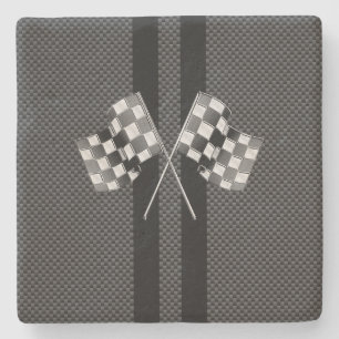 Dessous-de-verre En Pierre Emballage des rayures de drapeaux en décor de