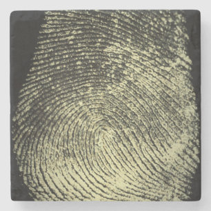 Dessous-de-verre En Pierre Empreinte de boucle inversée