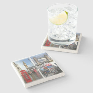 Dessous-de-verre En Pierre ENG048 LONDRES, Angleterre, Europe,