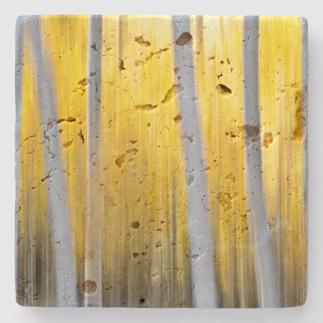 Dessous-de-verre En Pierre entouré d'Aspen (Devant)